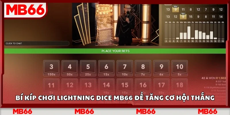 Bí kíp chơi Lightning Dice Mb66 để tăng cơ hội thắng